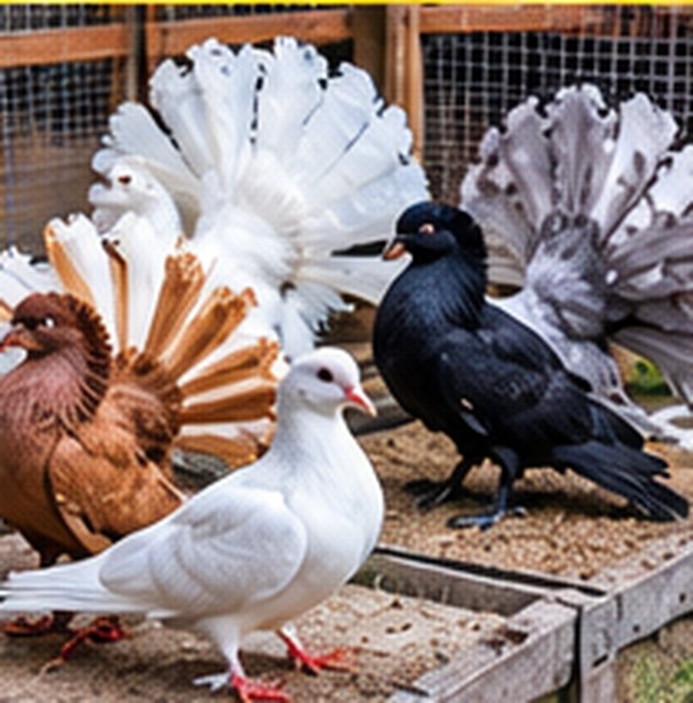 Ornamental pigeons at Vinfarm