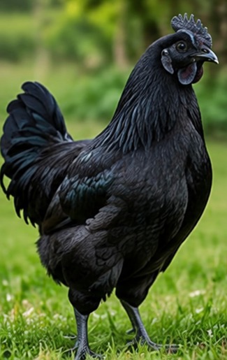 Ayam Cemani chicken