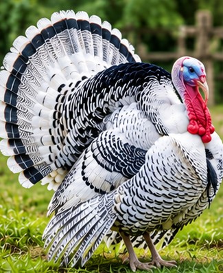 Royal Palm turkey at Vinfarm