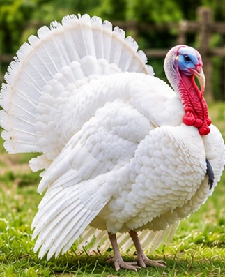 White Holland turkey at Vinfarm